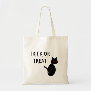 Black Cat Canvas Bus eller godis Bag Tygkasse