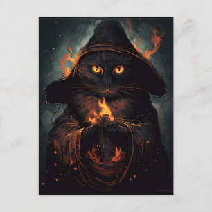Black Cat Cast (svarta katestrar) ett stavat vykor Vykort