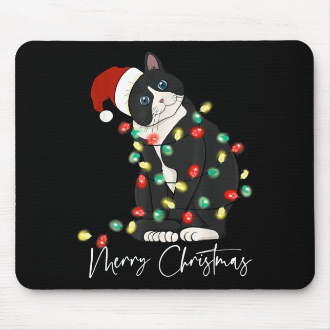 Black Cat Christmas Light Christmas Black Cat With Musmatta (Framsidan)