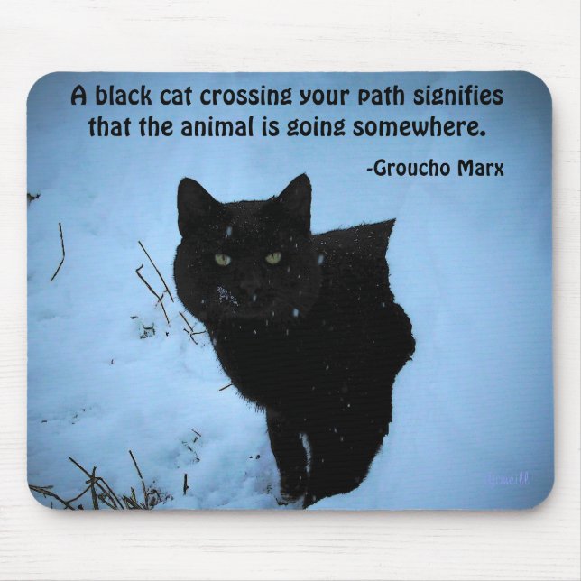 Black Cat-citat från Groucho Marx Musmatta (Framsidan)