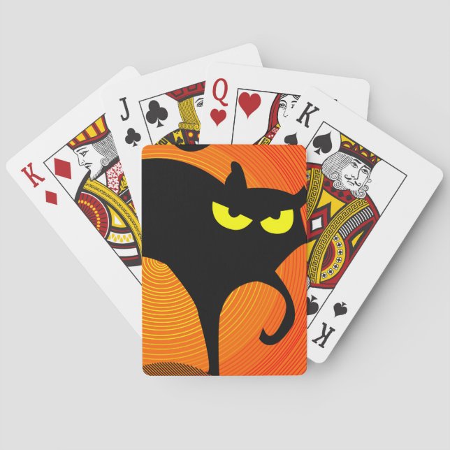 Black Cat Classic-uppspelningskort Casinokort (Baksidan)