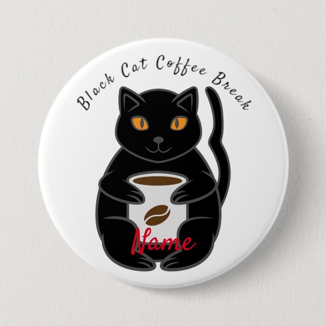 Black Cat Coffee Break Thunder_Cove Knapp (Framsida)