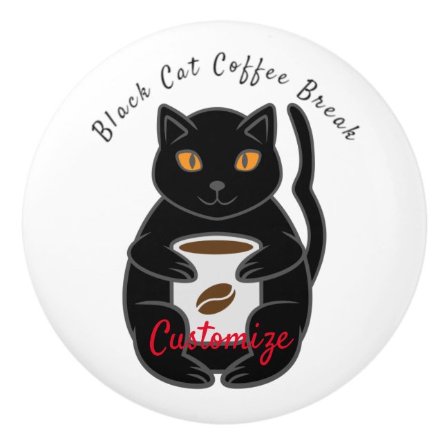 Black Cat Coffee Break Thunder_Cove Knopp (Framsidan)