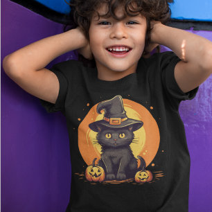 Black Cat Cute Halloween T Shirt