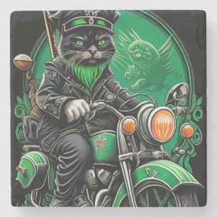 Black Cat-cykeln St. Patrick's Day Stenunderlägg