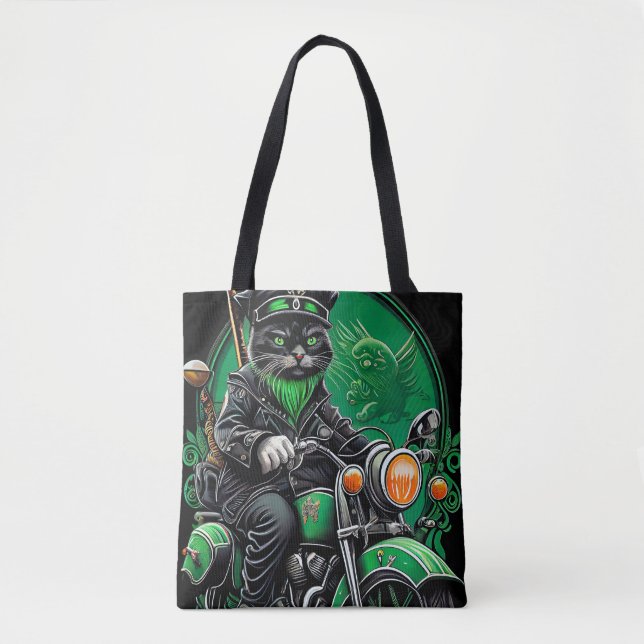 Black Cat-cykeln St. Patrick's Day Tygkasse (Framsida)