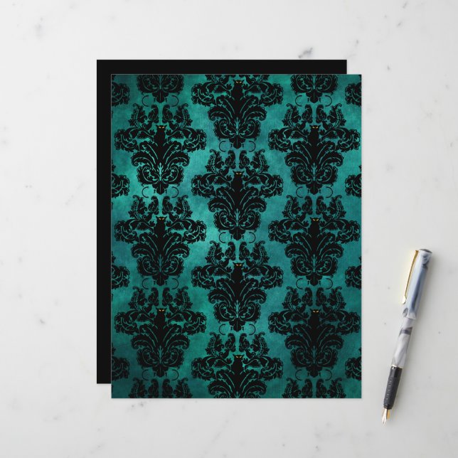 Black Cat Damask  (Fram/Back In Situ)