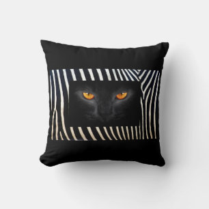 Black cat dekorativ kudde