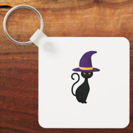 Black Cat Design | Halloween | Nyckelkedja för omk Nyckelring