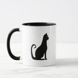 Black Cat Design Mugg