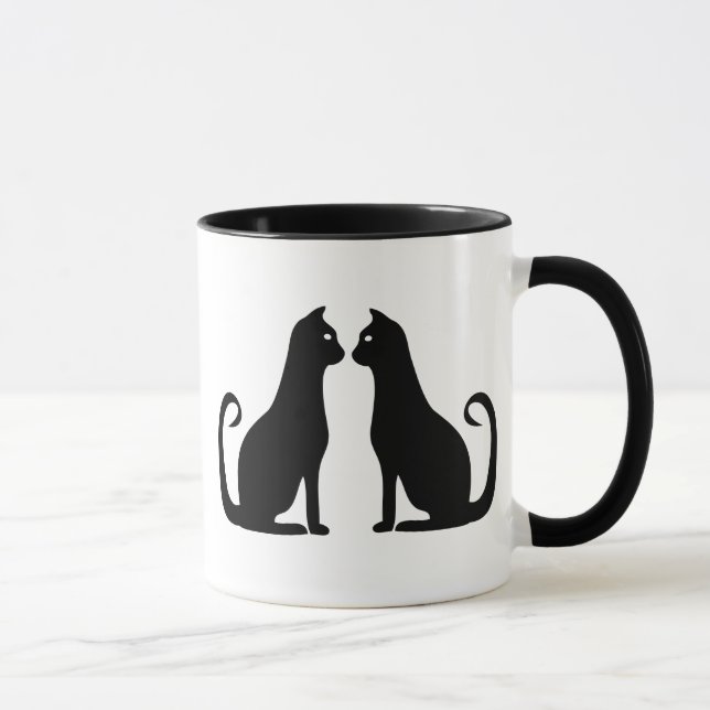 Black Cat Design Mugg (Höger)