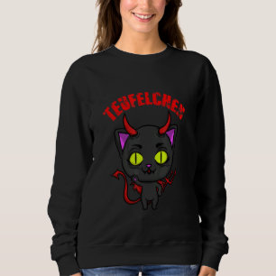 Black Cat Djävulen Kitten Costume helvetet T Shirt