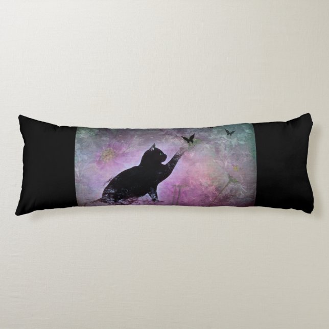 Black Cat Dreams Kroppskudde (Framsidan)