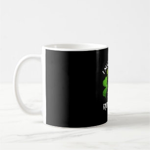 Black Cat Drinking Beer St patricks day för irländ Kaffemugg