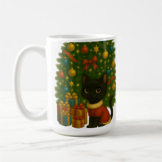 “Black Cat Emi and the Christmas Tree” Kaffemugg