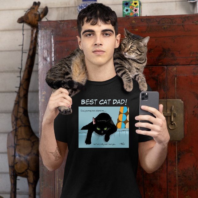 Black Cat Fars dag T Shirt (Skapare uppladdad)