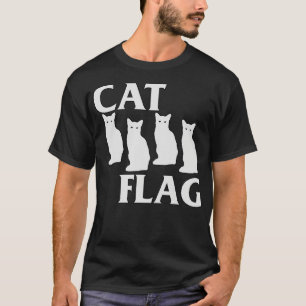 Black Cat Flagga Black Flagga Parody T Shirt