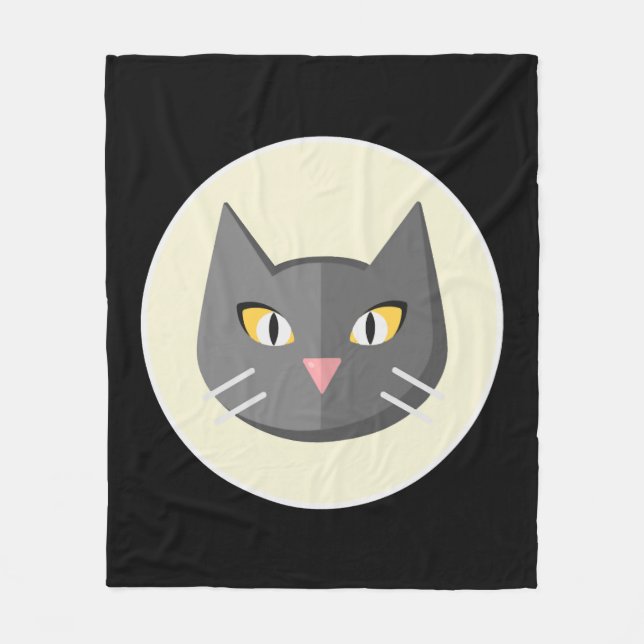 Black Cat Fleecefilt (Framsidan)