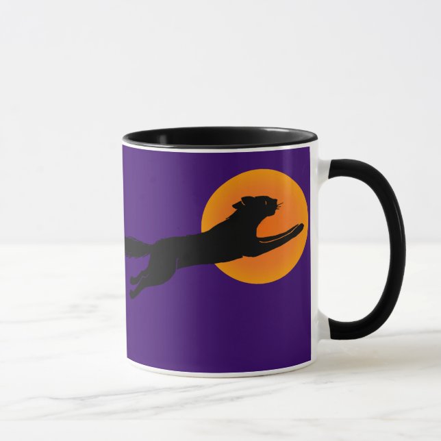 Black Cat Flies School Vintage Coffee Mugg (Höger)