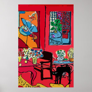 Black Cat från Bord Poster