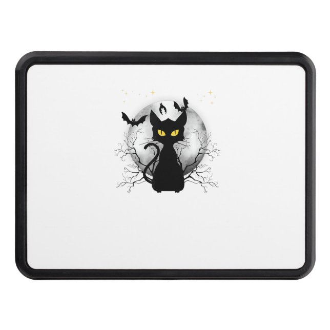 Black Cat Full Moon Fladdermus & Starry Night Hall Dragkroksskydd (Framsidan)