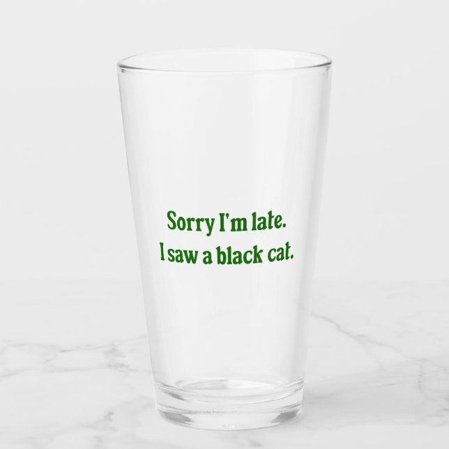 Black Cat Funny Glaskopp (Framsida)