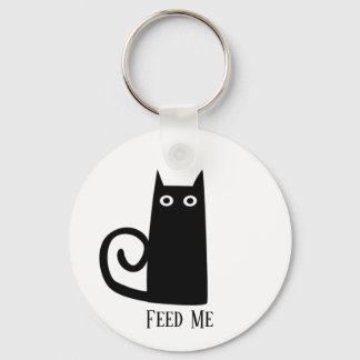 Black Cat Funny Nyckelring