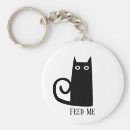 Black Cat Funny Nyckelring