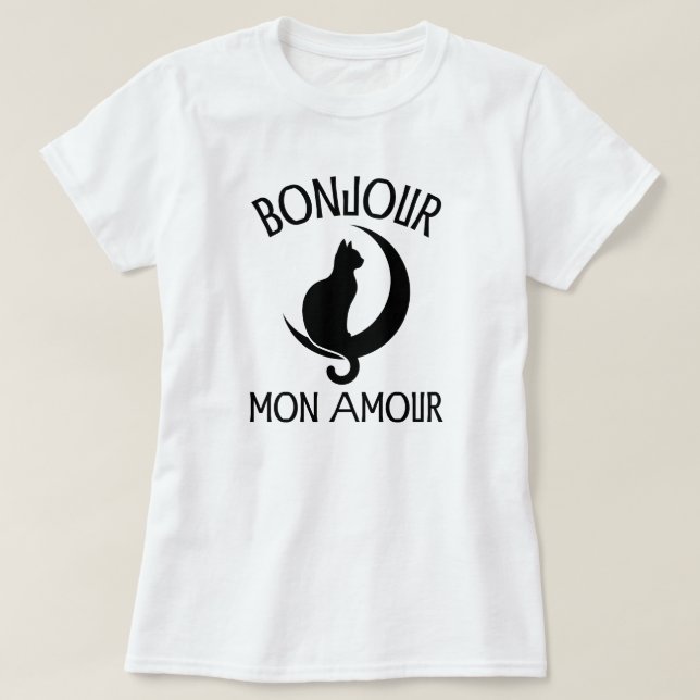 Black Cat Funny Sayed Cat Quote T Shirt (Design framsida)