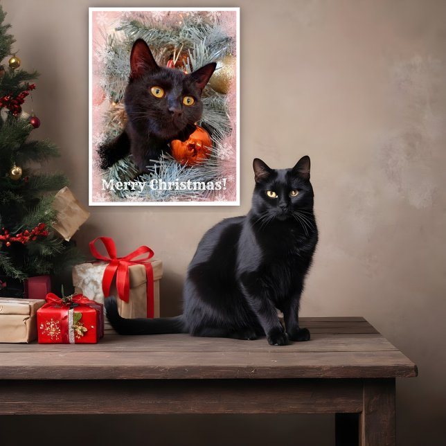 Black Cat God jul Poster (Skapare uppladdad)