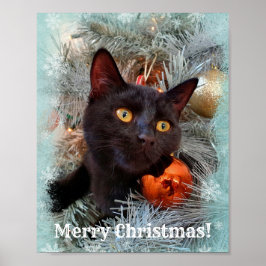 Black Cat God jul Poster