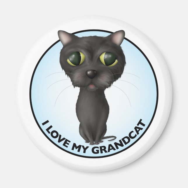 Black Cat - Grandcat Magnet (Framsidan)