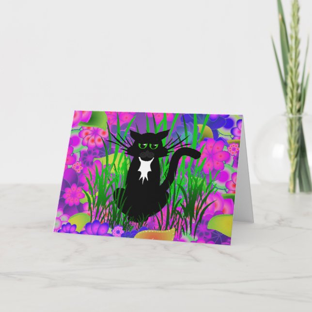 BLACK CAT-GREETKORT KORT (Framsida)