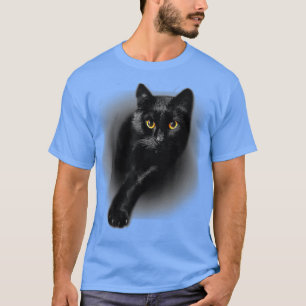 Black Cat Gult Öga Cats Ee Gifts T Shirt