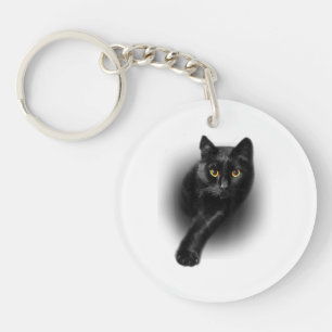 Black Cat Gult Ögon T-Shirt Cats Tee
