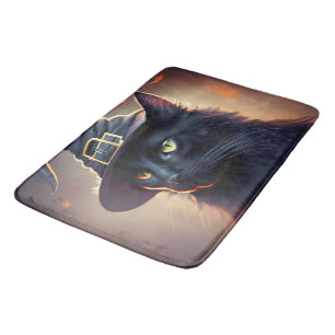 Black Cat Halloween Badrumsmatta