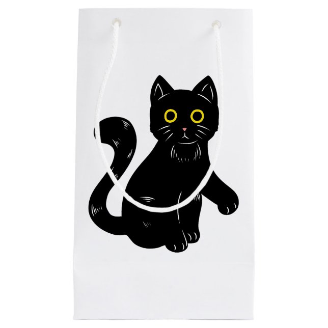 Black cat Halloween-barn T-Shirt (Framsidan)