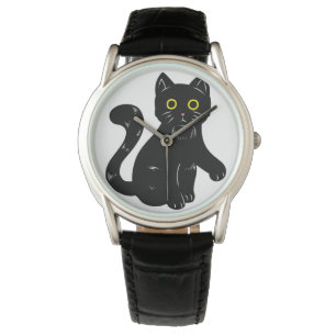 Black cat Halloween-barn T-Shirt Armbandsur