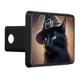 Black Cat Halloween Dragkroksskydd