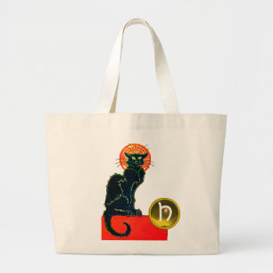 BLACK CAT HALLOWEEN FEST MONOGRAM JUMBO TYGKASSE