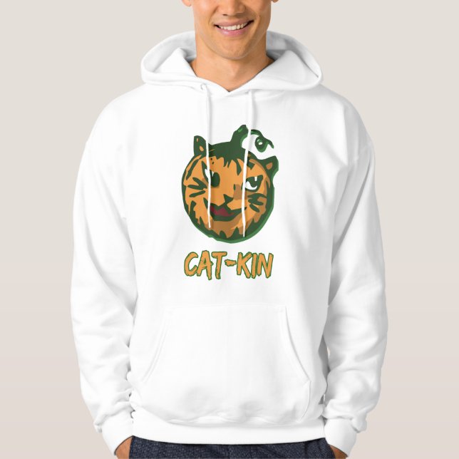 Black Cat Halloween Halloween Costumes Hoodie (Framsida)
