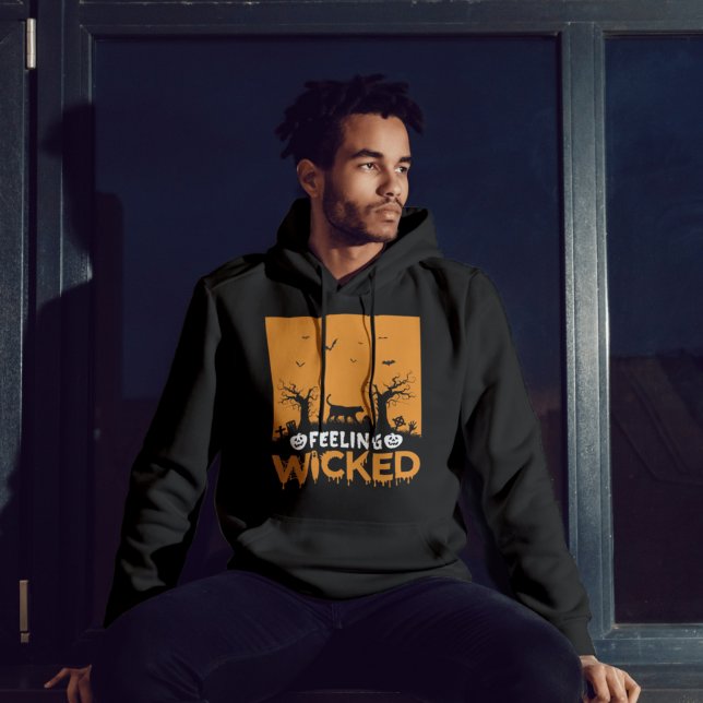 Black Cat Halloween Hoodie (Skapare uppladdad)