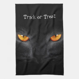 Black cat Halloween Kitchen Towels Kökshandduk