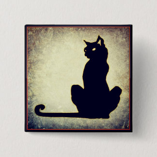 Black Cat Halloween-knapp Knapp