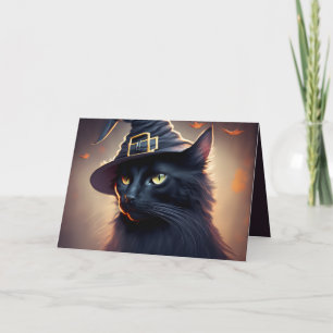 Black Cat Halloween Kort