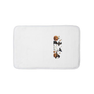 Black Cat Halloween Pumpkin Boo Ghost Witch Spooky Badrumsmatta