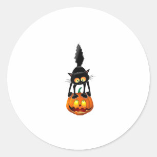 Black Cat Halloween Pumpkin Costume Women Manar Ki Runt Klistermärke