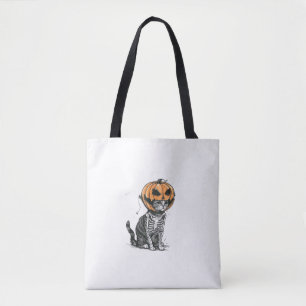 Black Cat Halloween Pumpkin Head Costume for Women Tygkasse