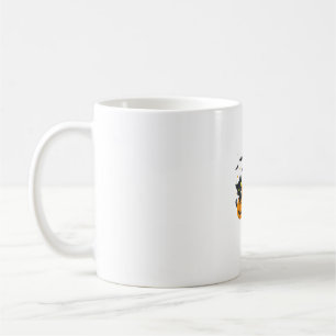 Black Cat Halloween Pumpkin Spooky Night Kaffemugg