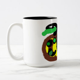 Black Cat Halloween-roligt Två-Tonad Mugg